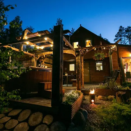 Całoroczny Sówka Na Kaszubach Z Banią I Sauną Na Wyłączność, Wspólny Basen I Bilard Z Domkiem Jeleniówka - Ostrowite Leśna Dolina Sulęczyno