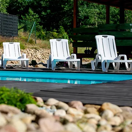 Całoroczny Sówka Na Kaszubach Z Banią I Sauną Na Wyłączność, Wspólny Basen I Bilard Z Domkiem Jeleniówka - Ostrowite Leśna Dolina Dom wakacyjny *