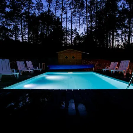 Dom wakacyjny Całoroczny Sówka Na Kaszubach Z Banią I Sauną Na Wyłączność, Wspólny Basen I Bilard Z Domkiem Jeleniówka - Ostrowite Leśna Dolina