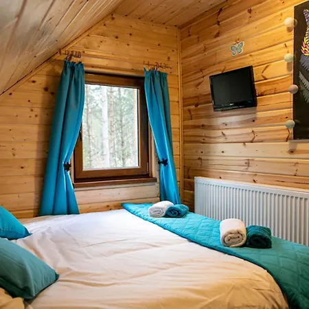 Dom wakacyjny Całoroczny Sówka Na Kaszubach Z Banią I Sauną Na Wyłączność, Wspólny Basen I Bilard Z Domkiem Jeleniówka - Ostrowite Leśna Dolina