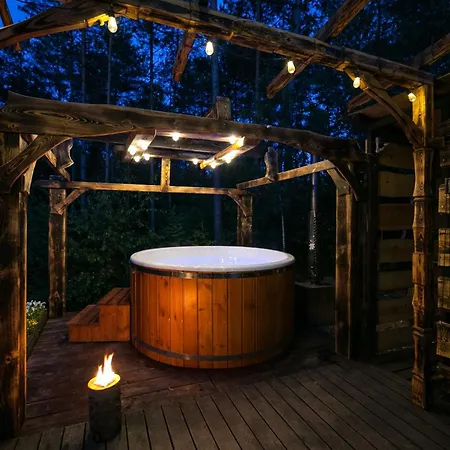 Całoroczny Sówka Na Kaszubach Z Banią I Sauną Na Wyłączność, Wspólny Basen I Bilard Z Domkiem Jeleniówka - Ostrowite Leśna Dolina Dom wakacyjny