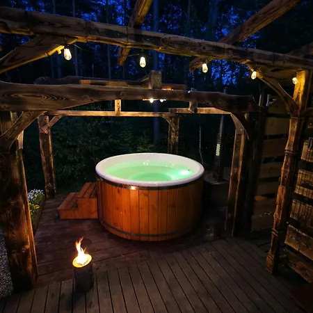 Całoroczny Sówka Na Kaszubach Z Banią I Sauną Na Wyłączność, Wspólny Basen I Bilard Z Domkiem Jeleniówka - Ostrowite Leśna Dolina Dom wakacyjny *