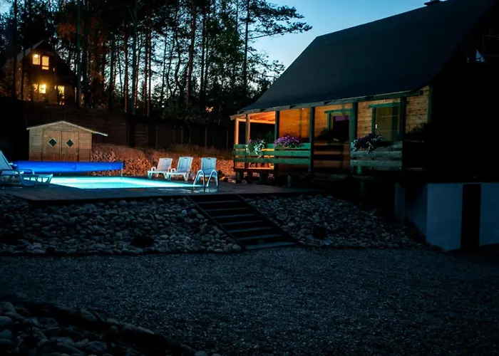 Prázdninový dům Caloroczny Sowka Na Kaszubach Z Bania I Sauna Na Wylacznosc, Wspolny Basen I Bilard Z Domkiem Jeleniowka - Ostrowite Lesna Dolina