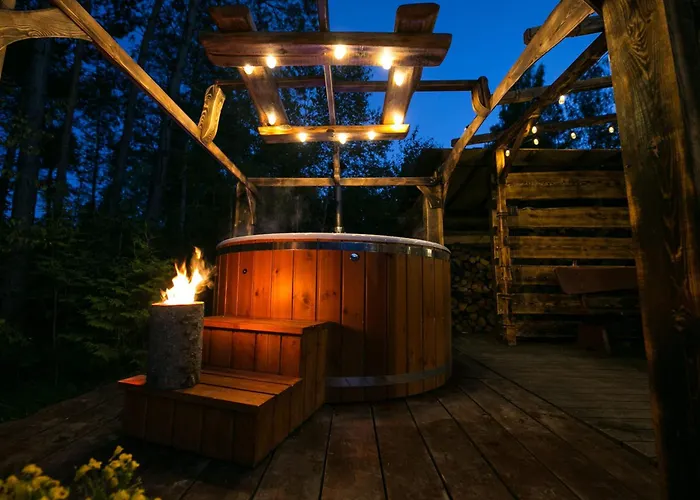 Caloroczny Sowka Na Kaszubach Z Bania I Sauna Na Wylacznosc, Wspolny Basen I Bilard Z Domkiem Jeleniowka - Ostrowite Lesna Dolina *